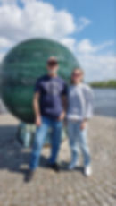 ENGin volunteer Robert with his student Viktoriia in Dnipro
