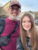 ENGin volunteer Robert with his student Nastiya in Kyiv