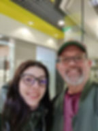 ENGin volunteer Robert with his student Kate in Lutsk